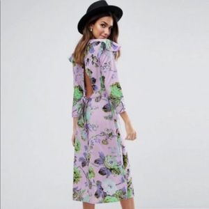 Asos Floral Midi Dress